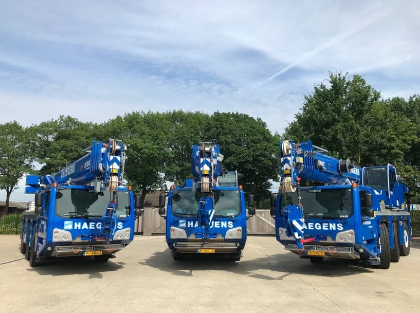 Three new Demag AC 55-3 cranes for Haegens